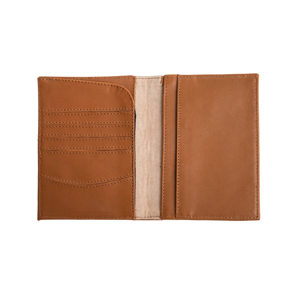 Porta pasaporte libro, piel - Image 3